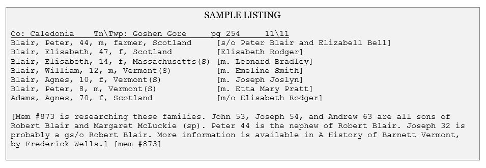 census sample